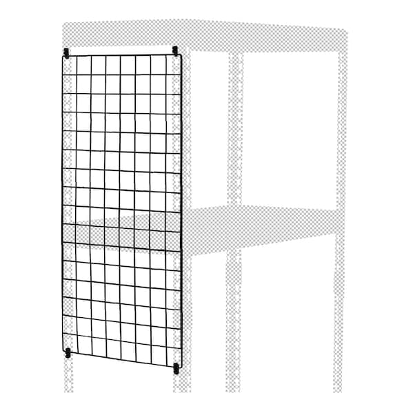 【METAL & WOOD】高耐荷重 ハンガーラック 幅51cm 3段(ブラック / メッシュボード付き) 3枚目画像