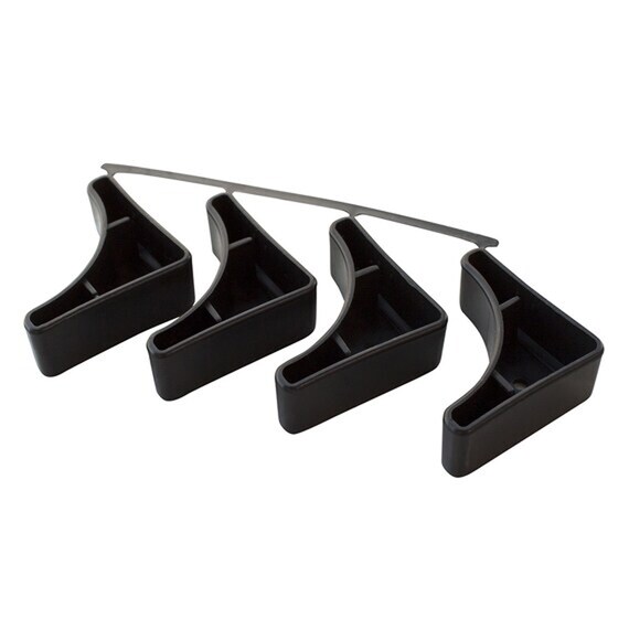 【METAL & WOOD】高耐荷重 ハンガーラック 幅51cm 3段(ブラック / メッシュボード付き) 11枚目画像