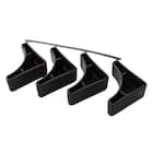 【METAL & WOOD】高耐荷重 ハンガーラック 幅51cm 3段(ブラック / メッシュボード付き) 11枚目画像