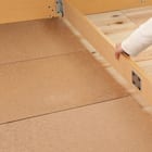 シングル棚・照明・コンセント付きフロアベッドフレーム(KWNJ NA) 10枚目画像