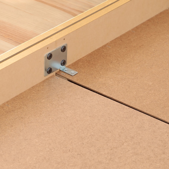 シングル棚・照明・コンセント付きフロアベッドフレーム(KWNJ NA) 13枚目画像