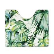 弾力感が心地よい拭けるトイレマット 厚み6mm(ジャングル)