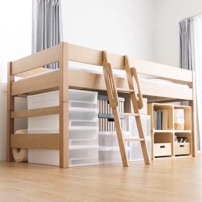 木目の美しいタモ天然木ミドルベッド ナチュラル 通販 ニトリネット 公式 家具 インテリア通販 木目の美しいタモ天然木ミドルベッド ナチュラル 通販 ニトリネット 公式 家具 インテリア通販