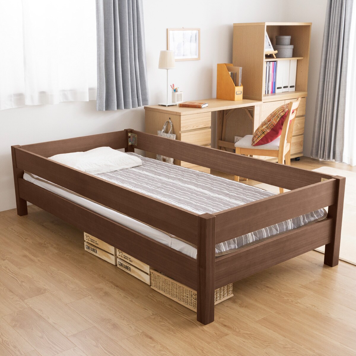 タモ天然木ミドルベッド Bor 通販 ニトリネット 公式 家具 インテリア通販 タモ天然木ミドルベッド Bor 通販 ニトリネット 公式 家具 インテリア通販