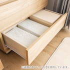 天然木突板 キャスター付きチェスト (幅70cm BOR BR) 9枚目画像