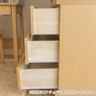 天然木突板 キャスター付きチェスト (幅70cm BOR BR) 10枚目画像