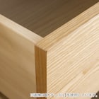 天然木突板 キャスター付きチェスト (幅70cm BOR BR) 11枚目画像