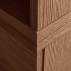 天然木突板 キャスター付きチェスト (幅70cm BOR BR) 16枚目画像