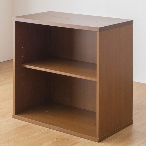 天然木突板 シンプルシェルフ(幅70cm BOR BR)) 1枚目画像