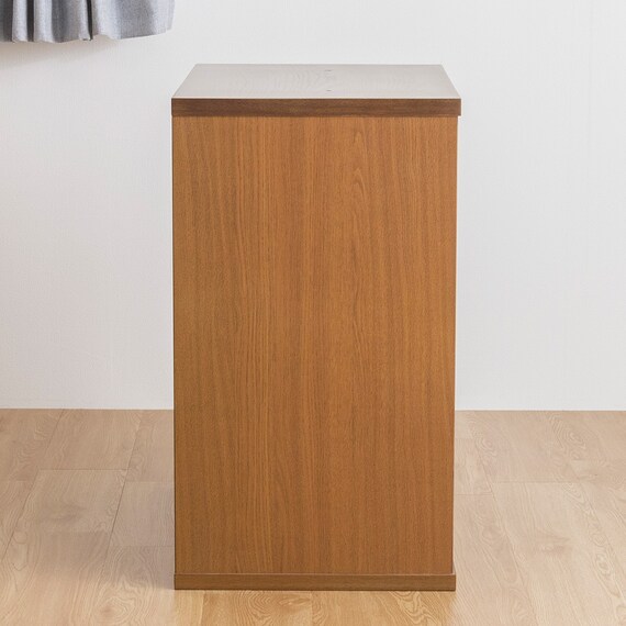 天然木突板 シンプルシェルフ(幅70cm BOR BR)) 4枚目画像