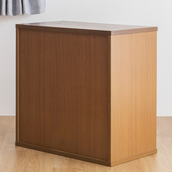 天然木突板 シンプルシェルフ(幅70cm BOR BR)) 5枚目画像