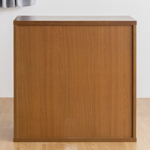 天然木突板 シンプルシェルフ(幅70cm BOR BR)) 6枚目画像