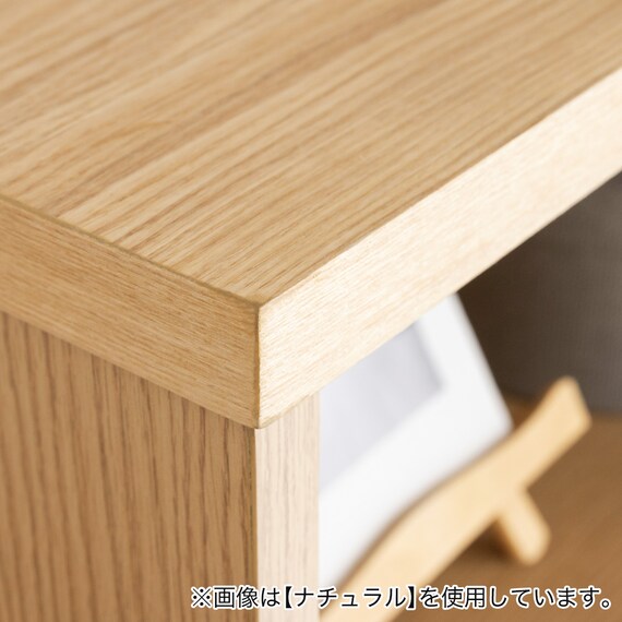 天然木突板 シンプルシェルフ(幅70cm BOR BR)) 10枚目画像