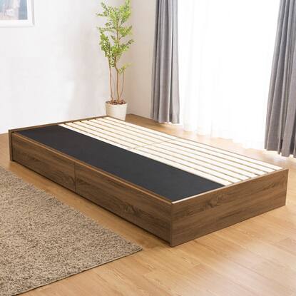 シングルヘッドレス収納付きベッドフレーム (TRT)通販 | ニトリネット  