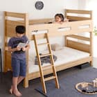 木目調二段ベッド(ナチュラル) 1枚目画像