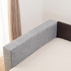 シングルフロアベッド2台セット+クッションキャビネット2個(グレー) 5枚目画像