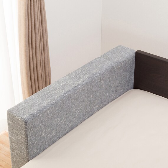 シングルフロアベッド2台セット+クッションキャビネット2個(グレー) 5枚目画像