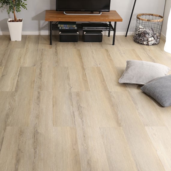 はめ込み式フロアタイル 48枚(シャビーオーク 約6畳分) 2枚目画像