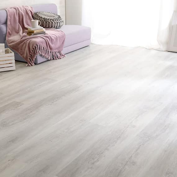 床暖可 はめ込み式フロアタイル 12枚(ホワイトオーク 約1.5畳分) 1枚目画像