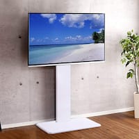 お部屋広々 壁寄せテレビスタンド (WAT ハイタイプ WH)