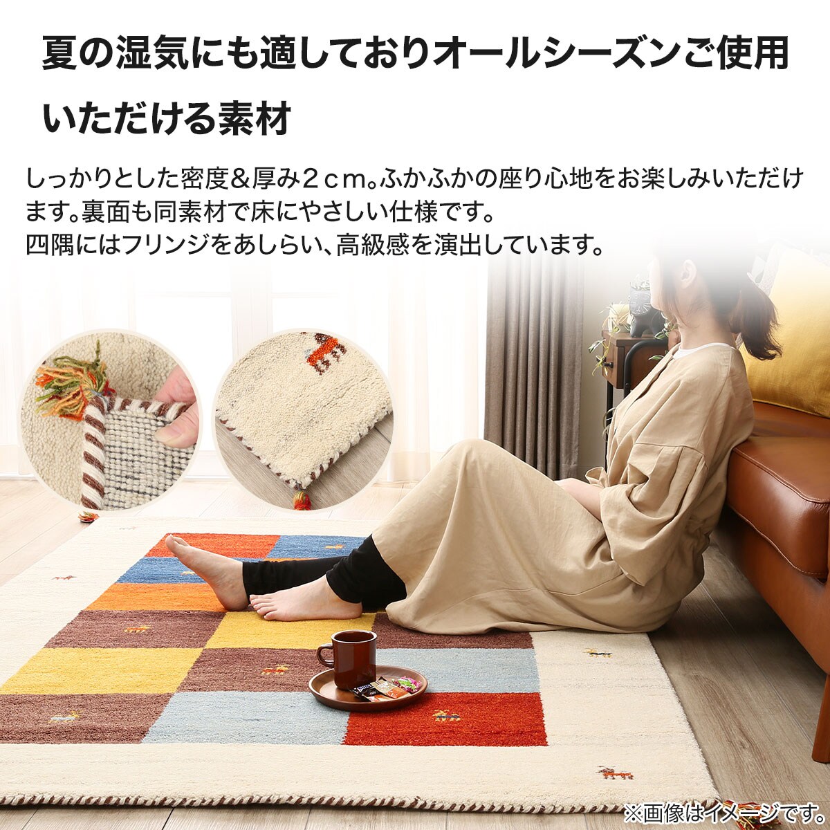 ラグ（ギャベ200×250 D3 厚み2cm） | ニトリネット【公式】 家具