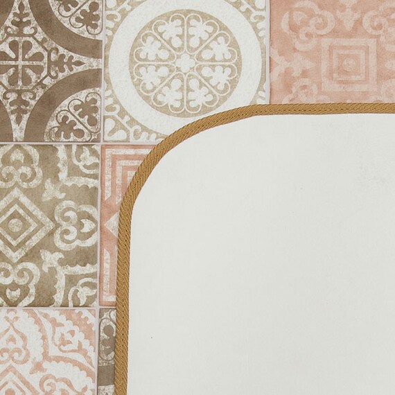 撥水・抗菌・防カビ・床暖対応キッチンマット フチあり(S-1416 80X150cm) 4枚目画像