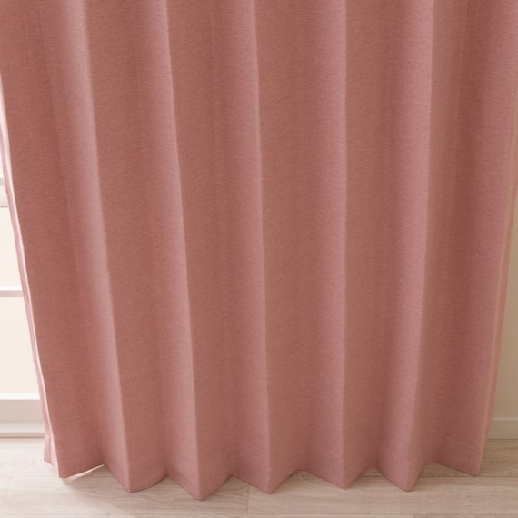 【一人暮らし・寝室に】外から見えにくいミラーレース付 遮光2級・遮熱カーテン4枚セット( エコオアシス ローズ 150X200cmセット) 20枚目画像