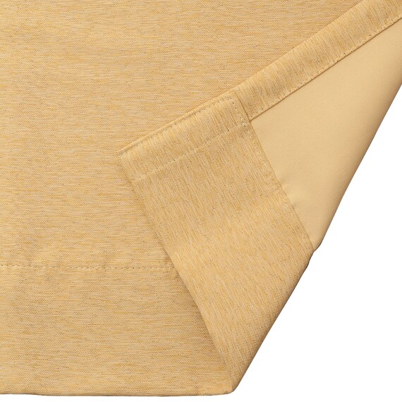 【一人暮らし・寝室に】外から見えにくいミラーレース付 遮光2級・遮熱カーテン4枚セット(エコオアシス イエロー 100X135cmセット) 15枚目画像