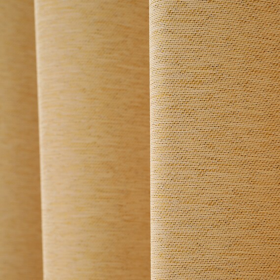 【一人暮らし・寝室に】外から見えにくいミラーレース付 遮光2級・遮熱カーテン4枚セット(エコオアシス イエロー 100X135cmセット) 16枚目画像