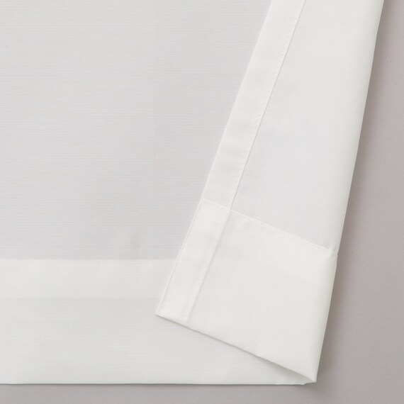 【一人暮らし・寝室に】外から見えにくいミラーレース付 遮光2級・遮熱カーテン4枚セット(エコオアシス イエロー 100X135cmセット) 26枚目画像