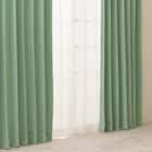 【一人暮らし・寝室に】外から見えにくいミラーレース付 遮光2級・遮熱カーテン4枚セット( エコオアシス グリーン 100X220cmセット) 15枚目画像