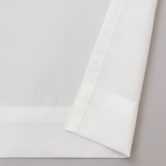 【一人暮らし・寝室に】外から見えにくいミラーレース付 遮光2級・遮熱カーテン4枚セット( エコオアシス グリーン 100X220cmセット) 26枚目画像