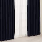 【一人暮らし・寝室に】外から見えにくいミラーレース付 遮光1級・遮熱カーテン4枚セット(エコオアシス ネイビー 100X178cmセット) 14枚目画像