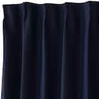 【一人暮らし・寝室に】外から見えにくいミラーレース付 遮光1級・遮熱カーテン4枚セット(エコオアシス ネイビー 100X178cmセット) 15枚目画像