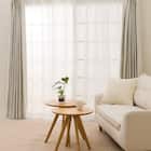 【一人暮らし・寝室に】外から見えにくいミラーレース付 遮光2級・遮熱カーテン4枚セット(エコオアシス ホワイト 100X185cmセット) 2枚目画像