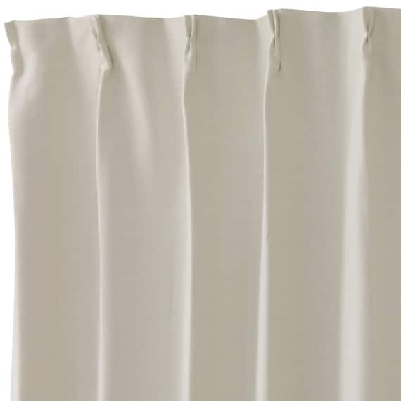 【一人暮らし・寝室に】外から見えにくいミラーレース付 遮光2級・遮熱カーテン4枚セット(エコオアシス ホワイト 100X185cmセット) 15枚目画像