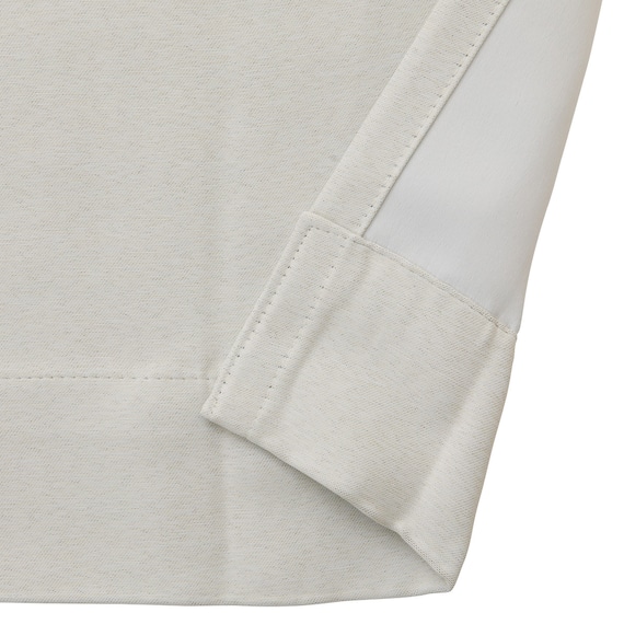 【一人暮らし・寝室に】外から見えにくいミラーレース付 遮光2級・遮熱カーテン4枚セット(エコオアシス ホワイト 100X185cmセット) 17枚目画像