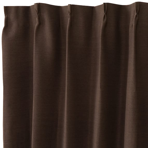 【一人暮らし・寝室に】外から見えにくいミラーレース付 遮光1級・遮熱カーテン4枚セット( エコオアシス ダークモカ 150X190cmセット) 15枚目画像