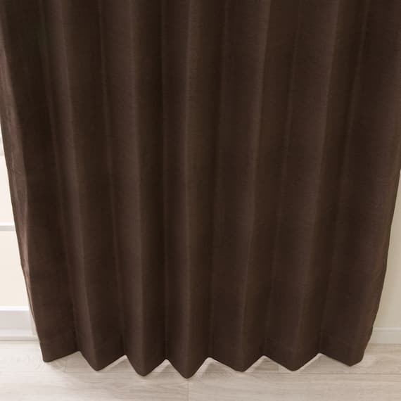 【一人暮らし・寝室に】外から見えにくいミラーレース付 遮光1級・遮熱カーテン4枚セット( エコオアシス ダークモカ 150X190cmセット) 19枚目画像