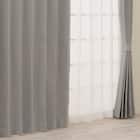 【一人暮らし・寝室に】外から見えにくいミラーレース付 遮光1級・遮熱カーテン4枚セット( エコオアシス グレー 100X225cmセット) 1枚目画像