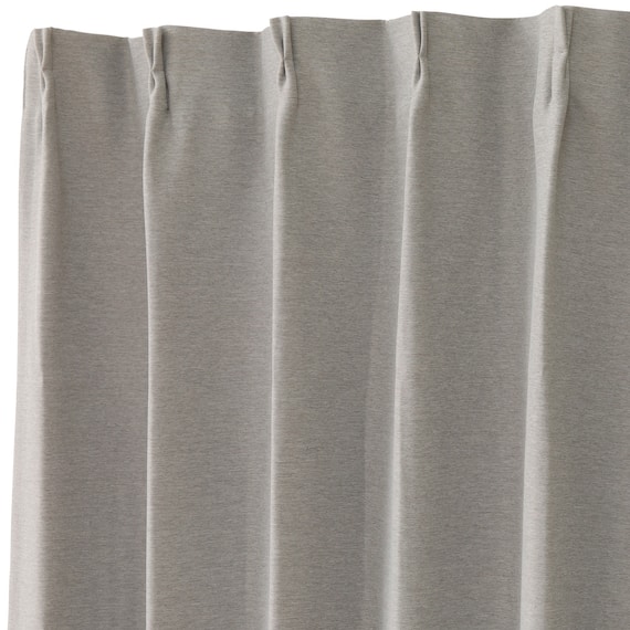 【一人暮らし・寝室に】外から見えにくいミラーレース付 遮光1級・遮熱カーテン4枚セット( エコオアシス グレー 100X225cmセット) 15枚目画像