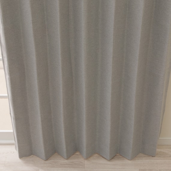 【一人暮らし・寝室に】外から見えにくいミラーレース付 遮光1級・遮熱カーテン4枚セット( エコオアシス グレー 100X225cmセット) 19枚目画像