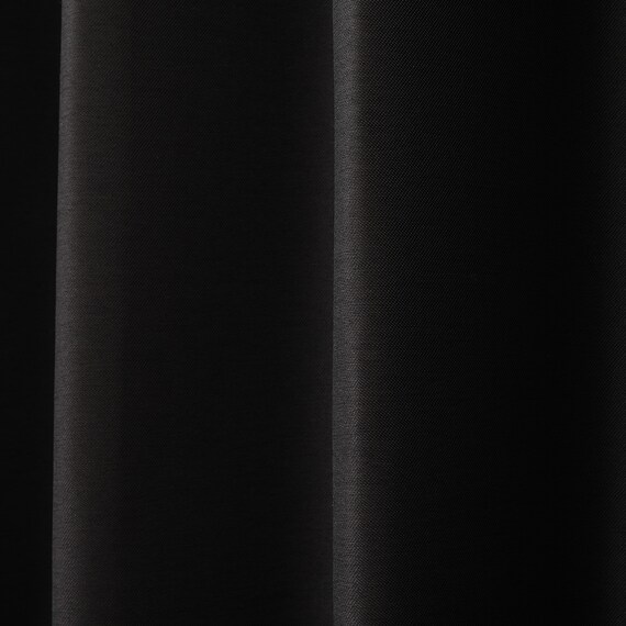 【一人暮らし・寝室に】外から見えにくいミラーレース付 遮光1級・遮熱カーテン4枚セット(エコオアシス ブラック 100X110cmセット) 16枚目画像