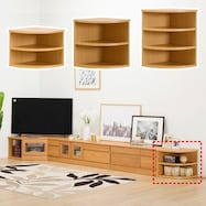 組み合わせて使えるリビングボード (オープンエンド)