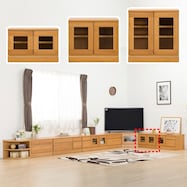 組み合わせて使えるリビングボード (ローボード 幅60cmA)