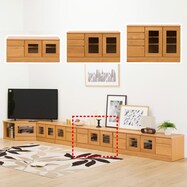 組み合わせて使えるリビングボード (ローボード 幅90cm)