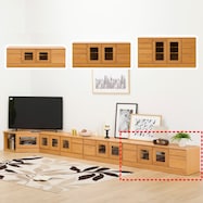 組み合わせて使えるリビングボード (ローボード 幅120cm)