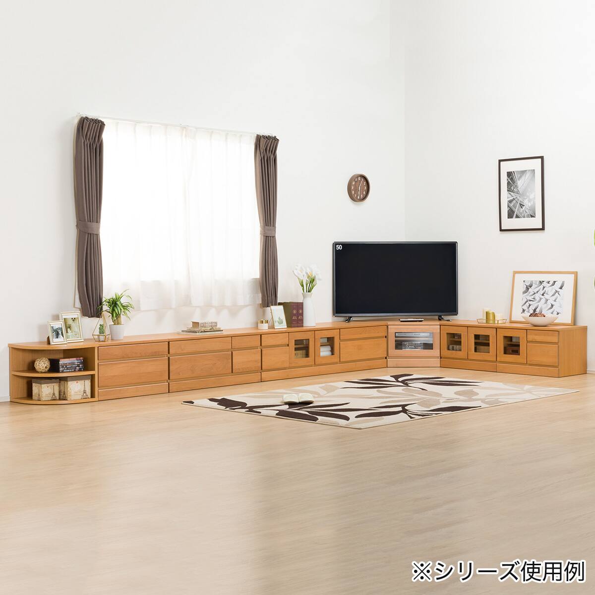 組み合わせて使えるリビングボード (チェスト 幅90cm) / ミドルタイプ
