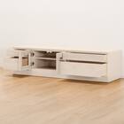 組み合わせて使えるリビングボード (ローボード 幅148.5cm) / ロータイプ (WH) 2枚目画像