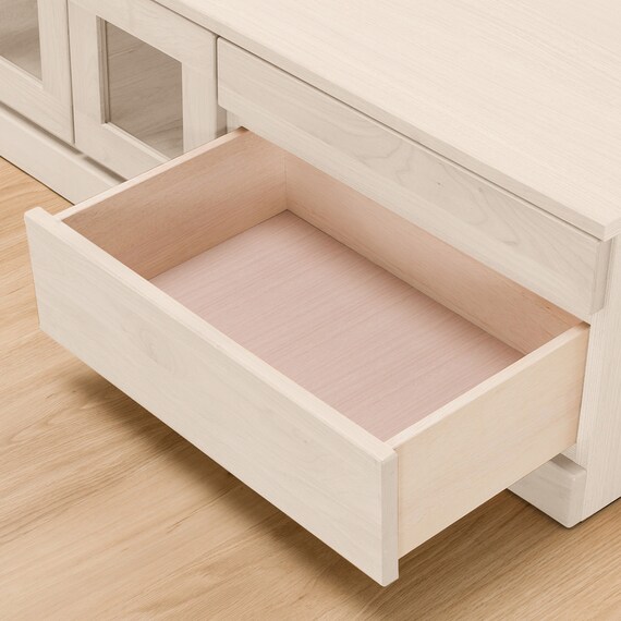 組み合わせて使えるリビングボード (ローボード 幅148.5cm) / ロータイプ (WH) 7枚目画像